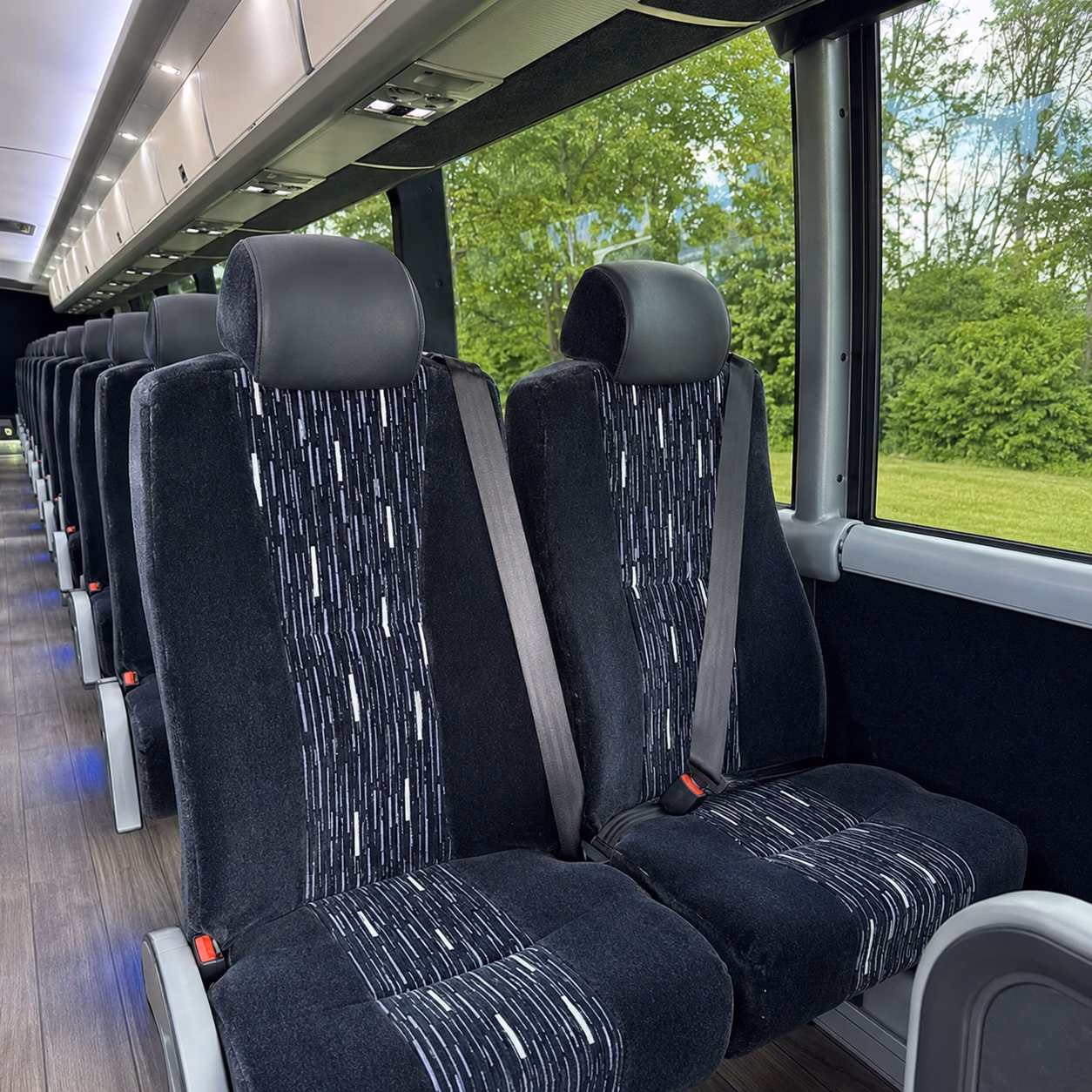 hialeah charter bus interior